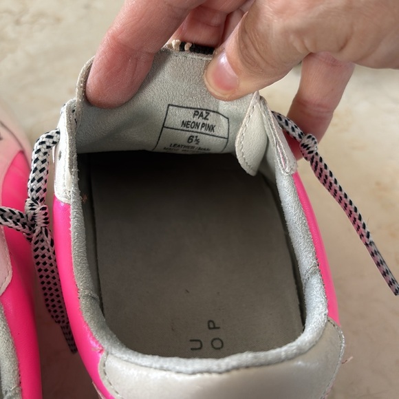 Women's Pink and White Sneakers - Picture 4 of 4